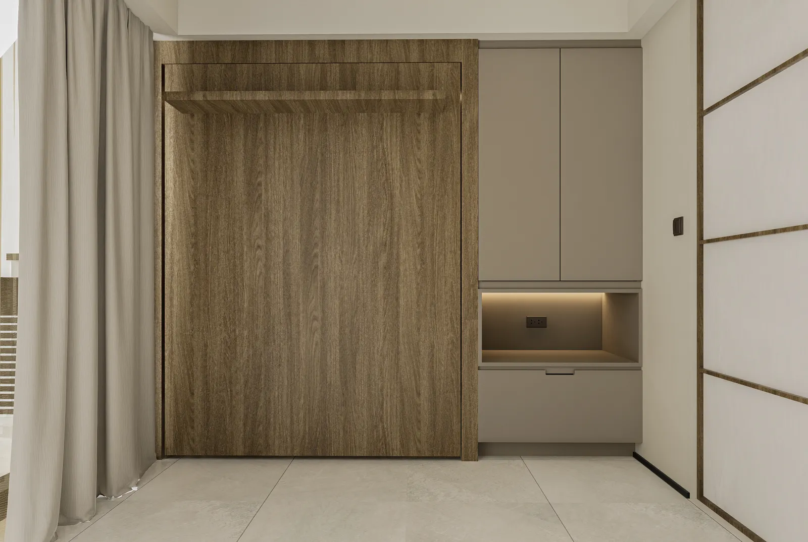 2 Bedroom architectural perspective — 2 BR Unit - View 11