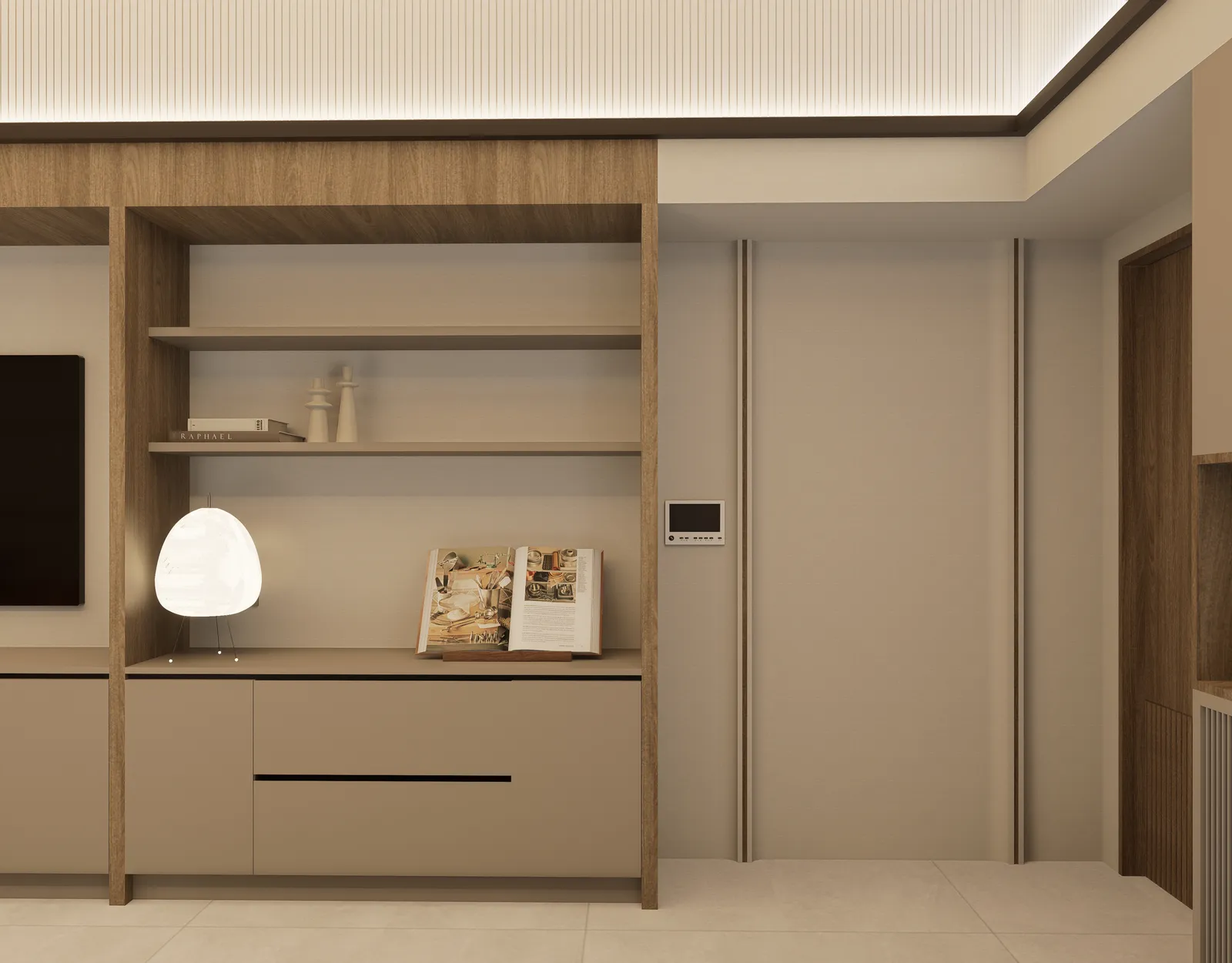 3 Bedroom architectural perspective — 3 BR Unit - View 01