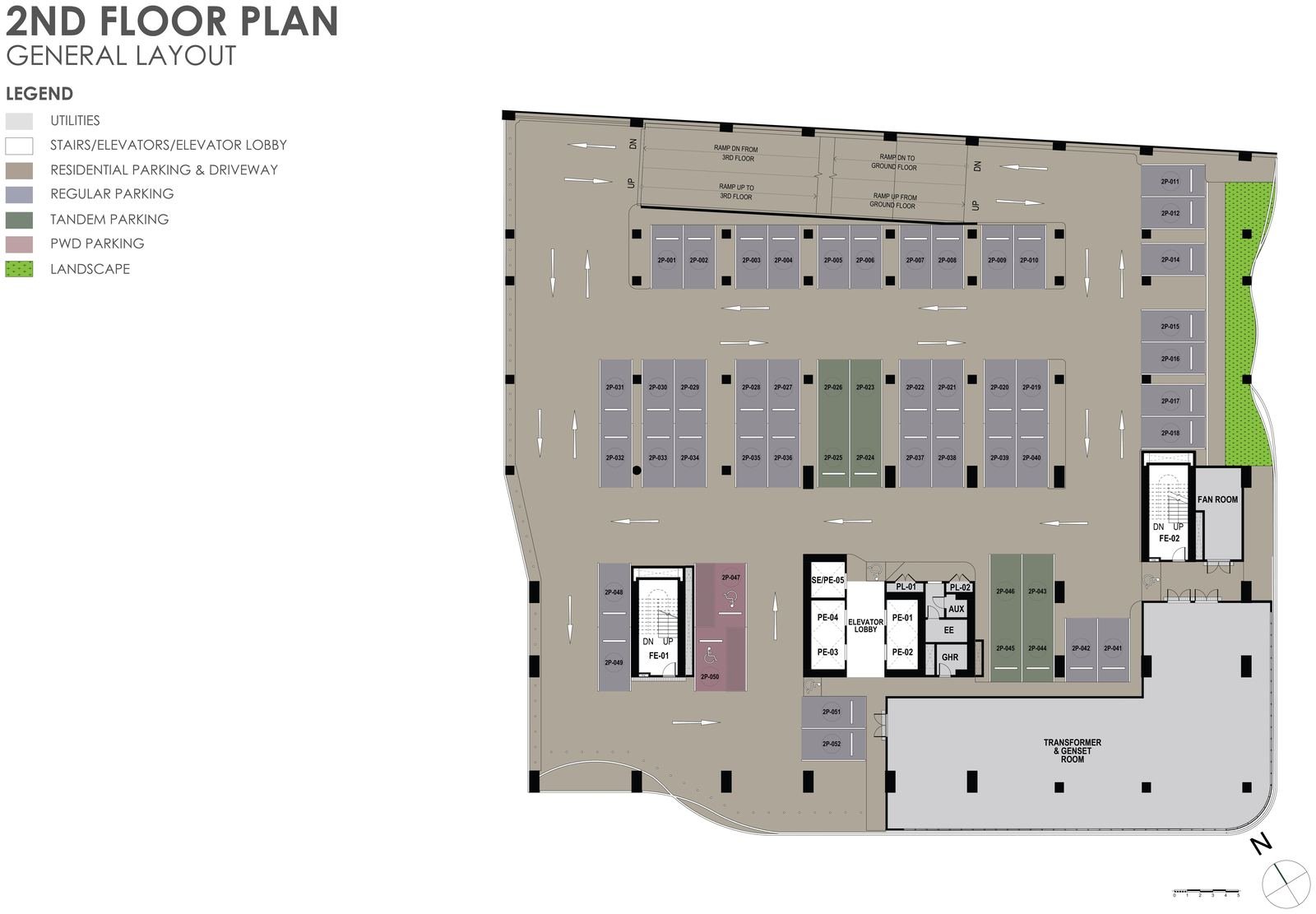 2nd Floor general layout plan
