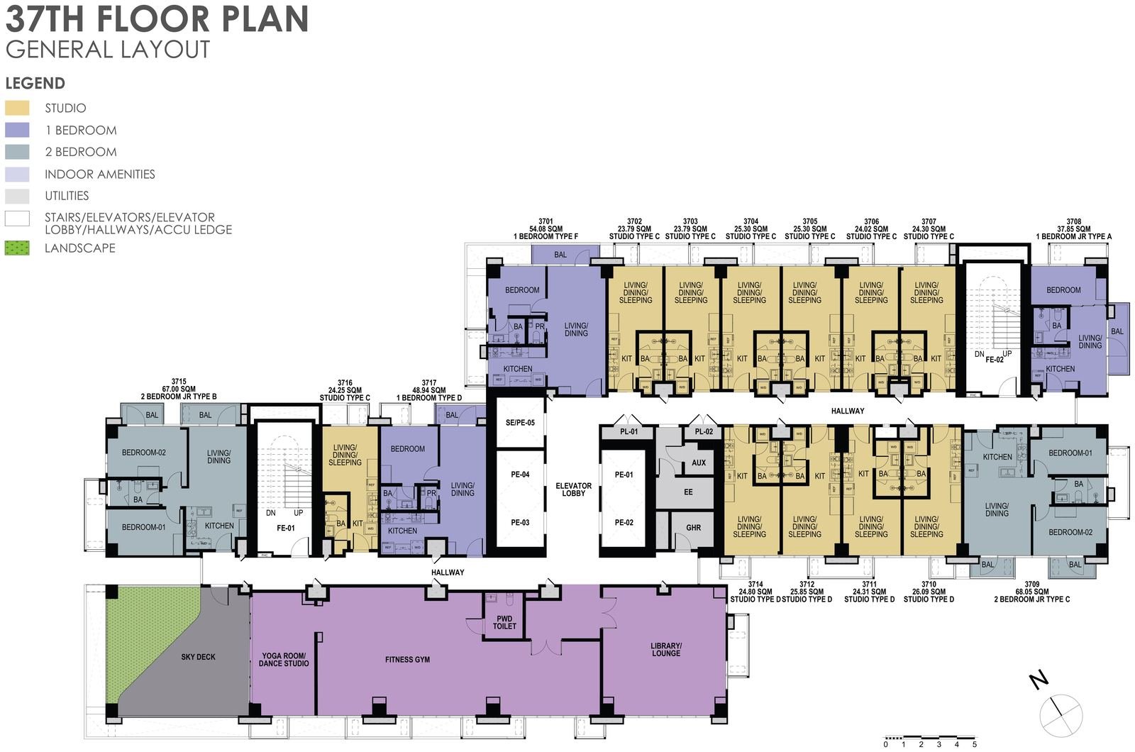 37th Floor general layout plan