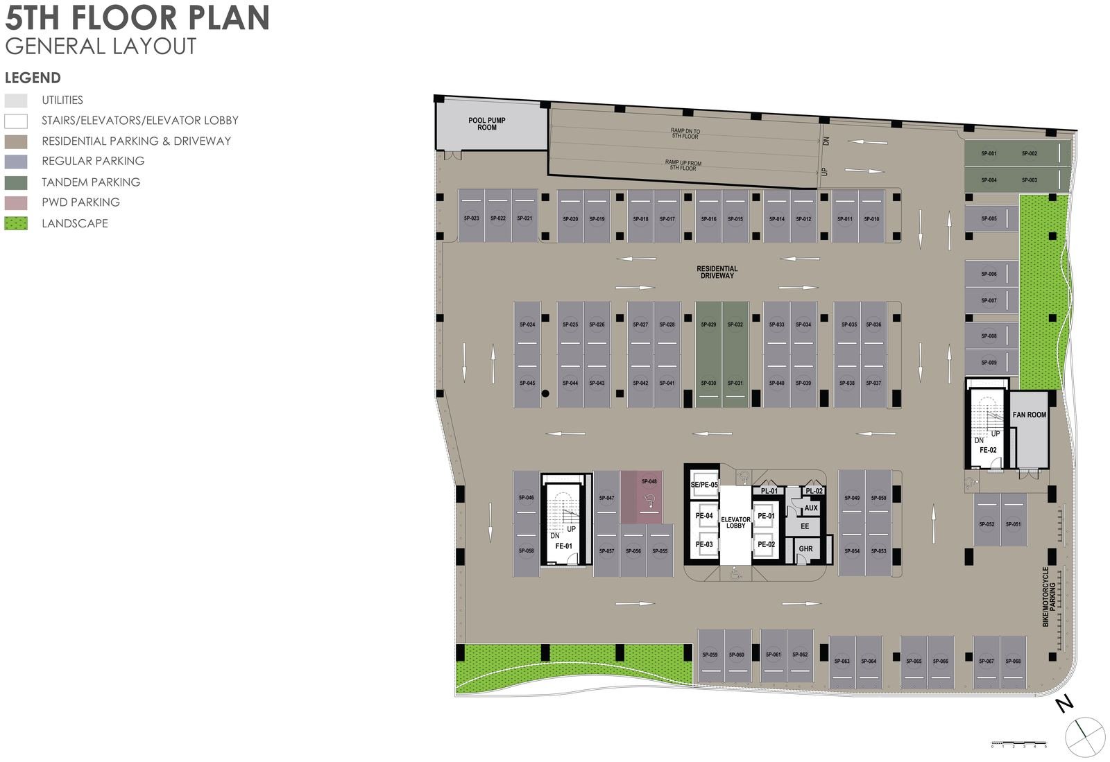 5th Floor general layout plan