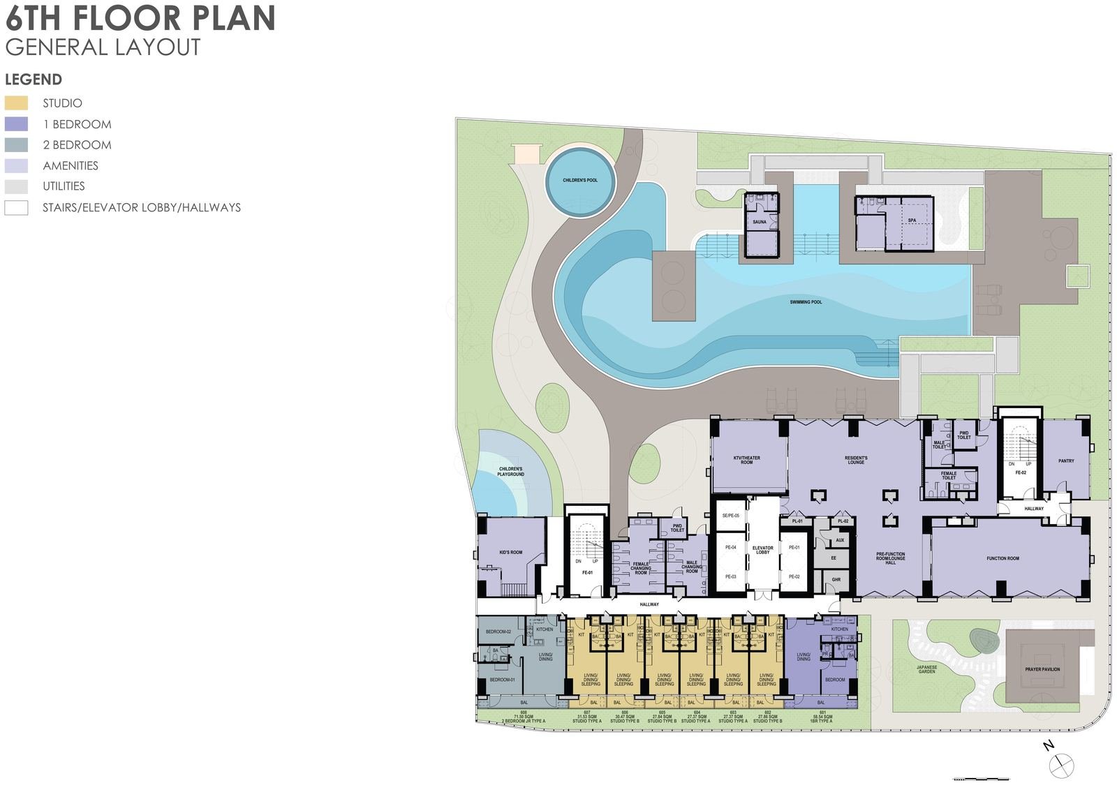 6th Floor general layout plan