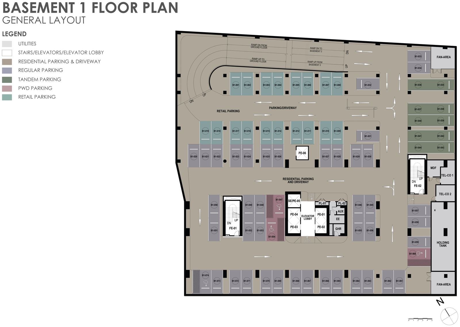 Basement 1 general layout plan