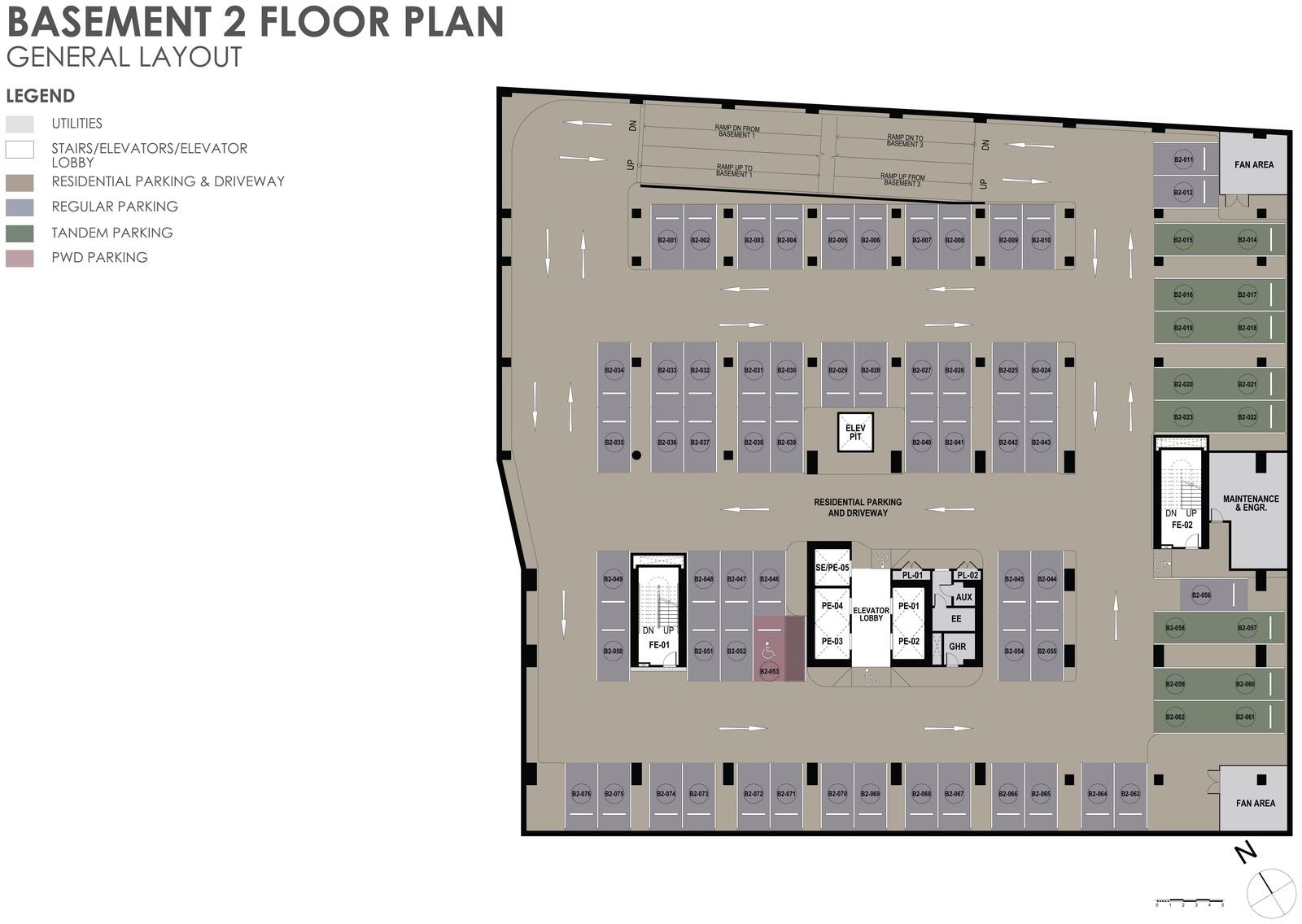 Basement 2 general layout plan