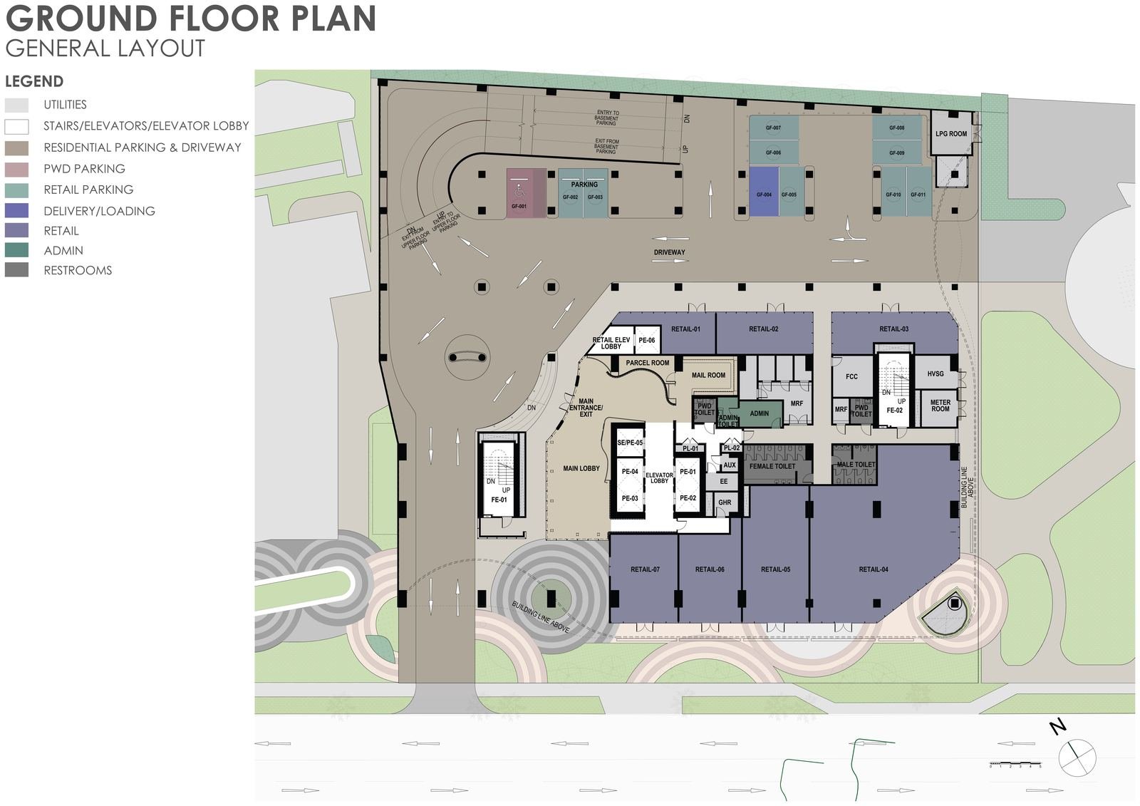 Ground Floor general layout plan
