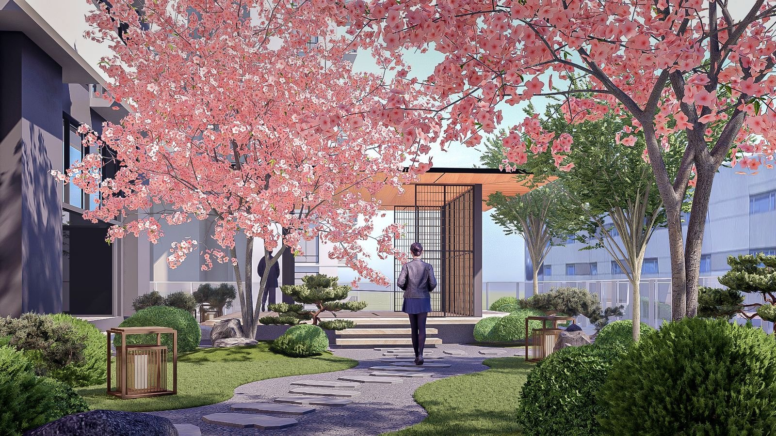 Japanese Garden, 6th floor · Architect's perspective