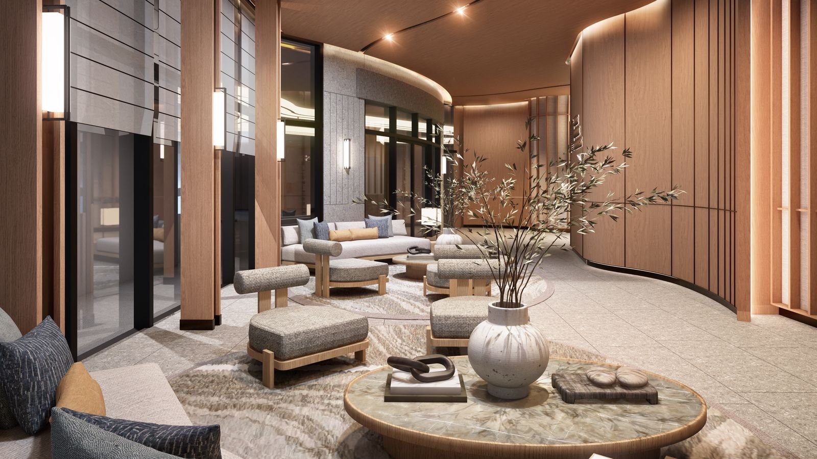 Main Lobby — architect's perspective