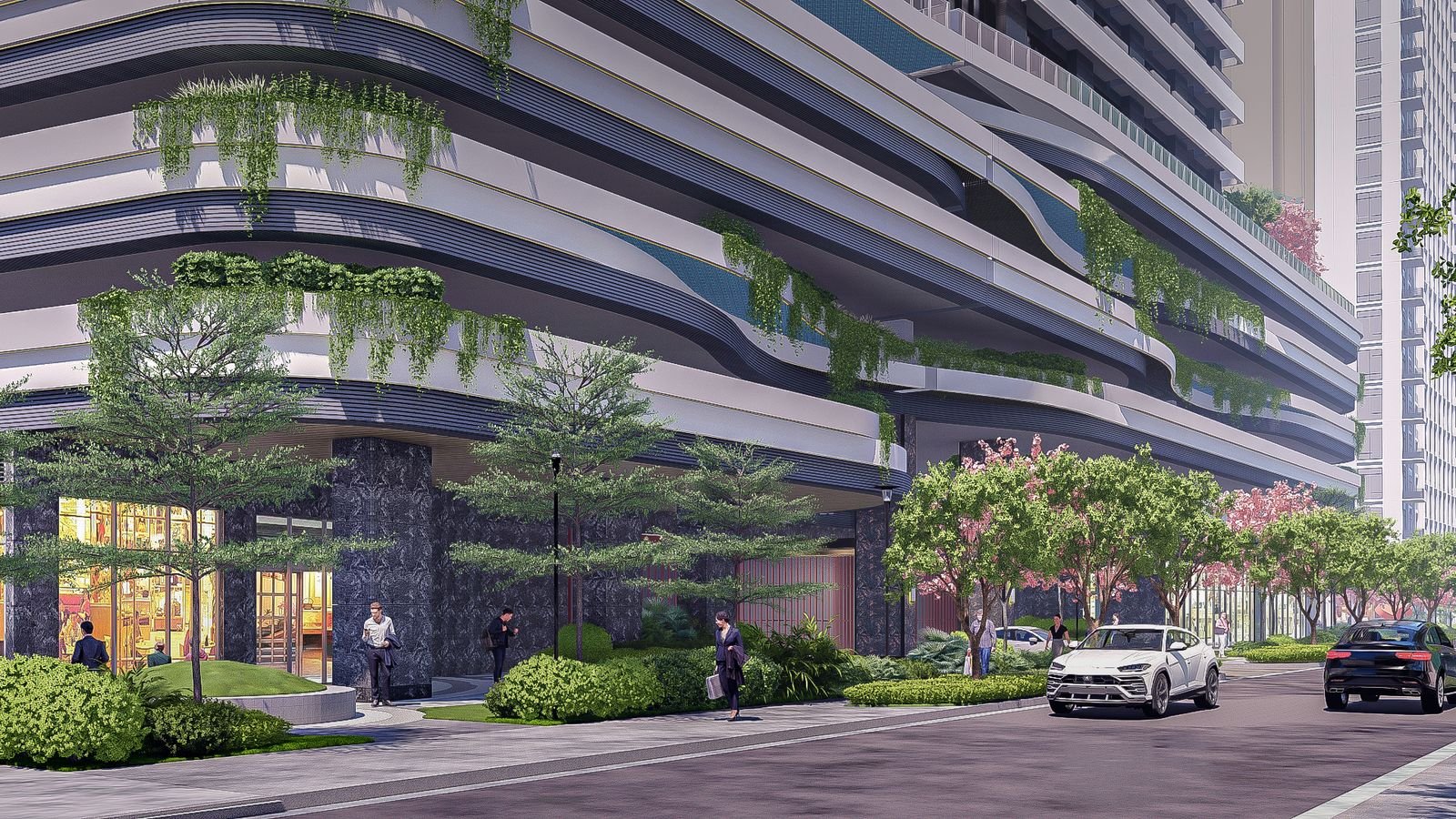 Retail Podium · Architect's perspective
