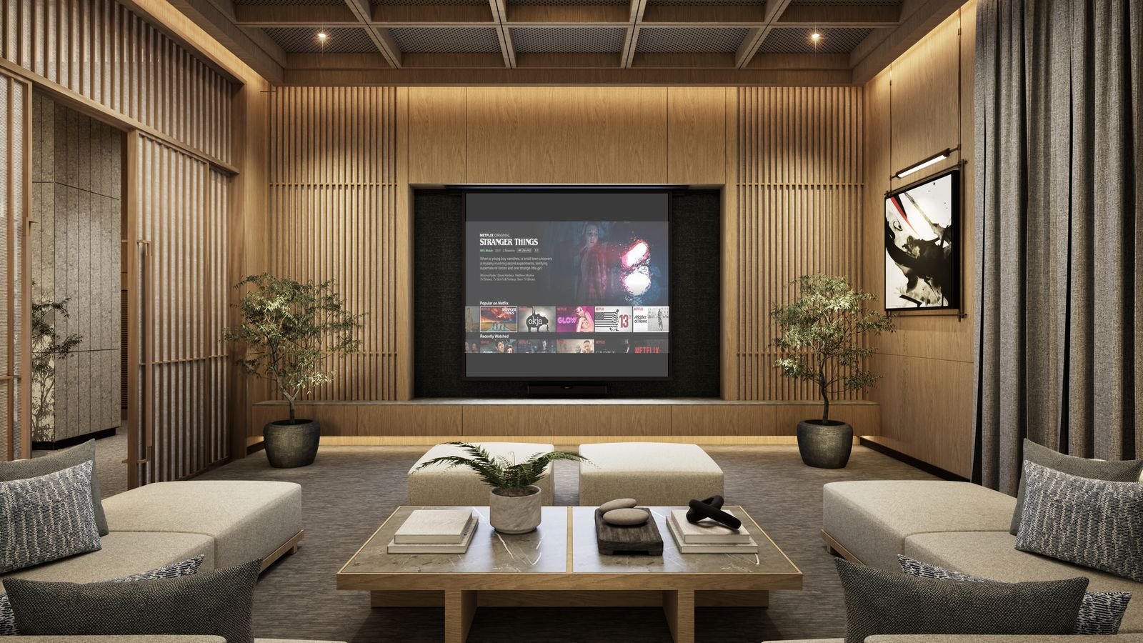 Theater Room — architect's perspective