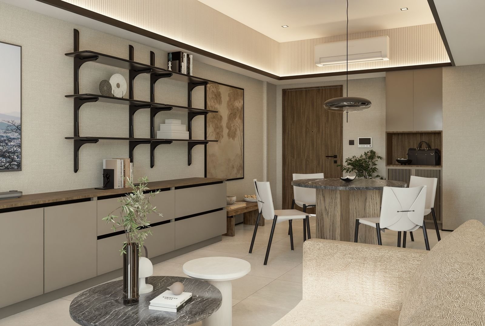 1 Bedroom interior — architect's perspective