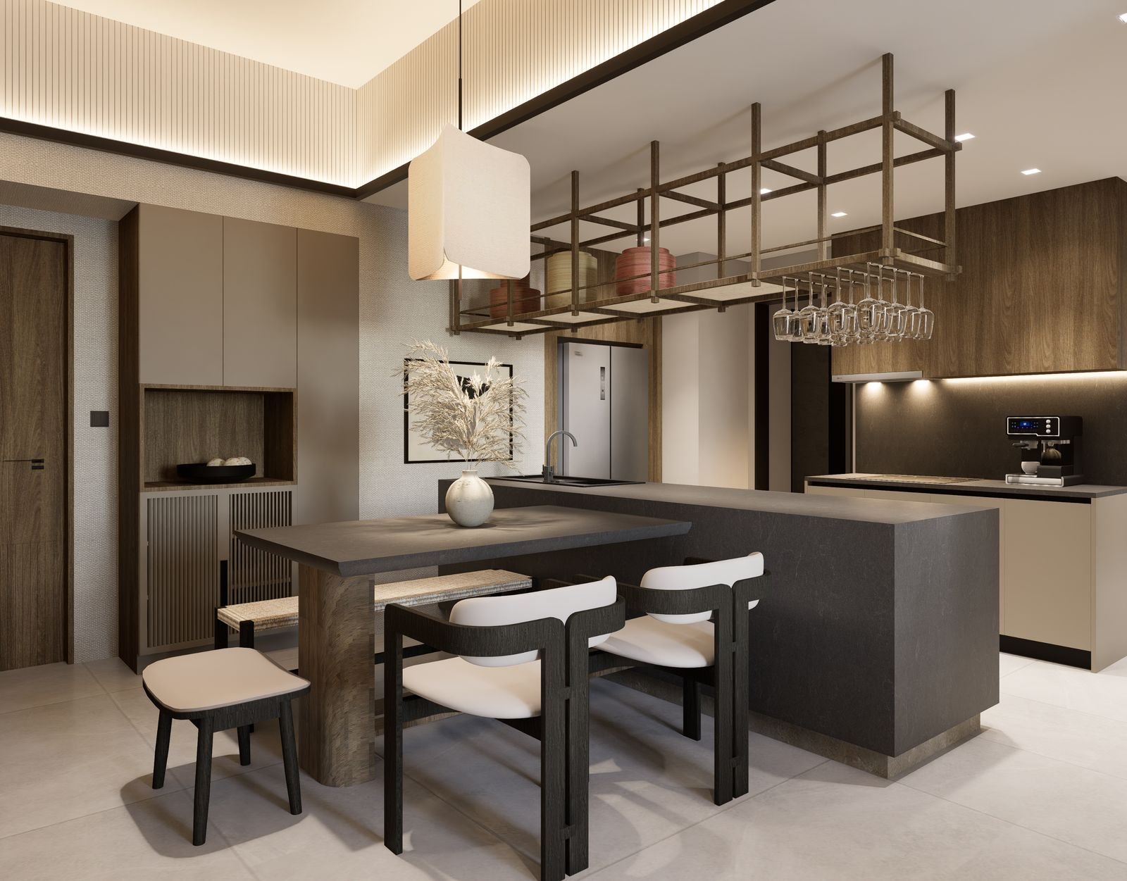 3 Bedroom interior — architect's perspective