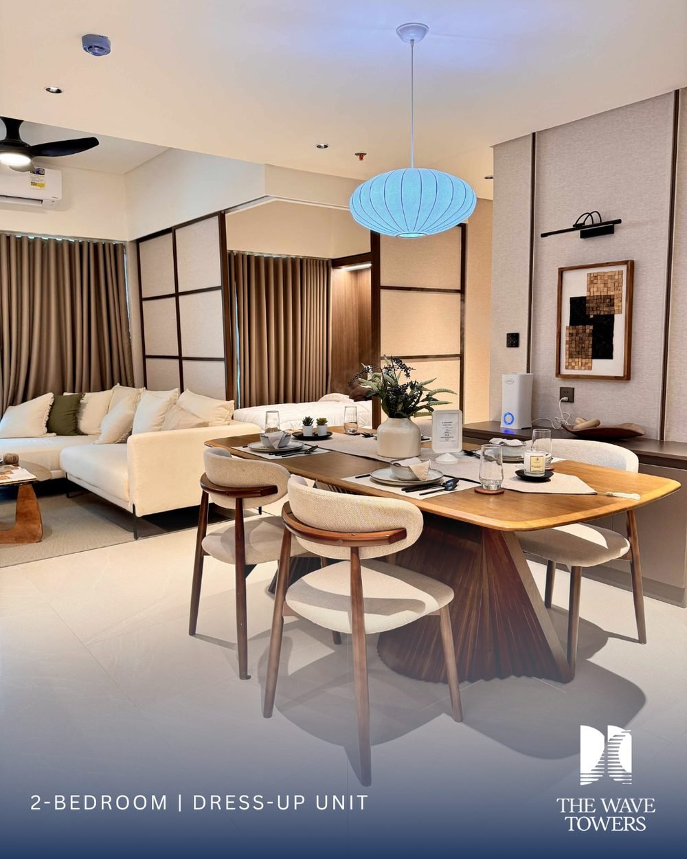 2 Bedroom dress-up unit — Living and dining