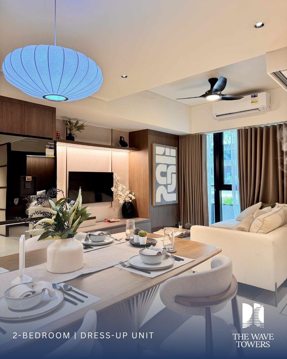 2 Bedroom dress-up unit — Dining, looking toward the kitchen