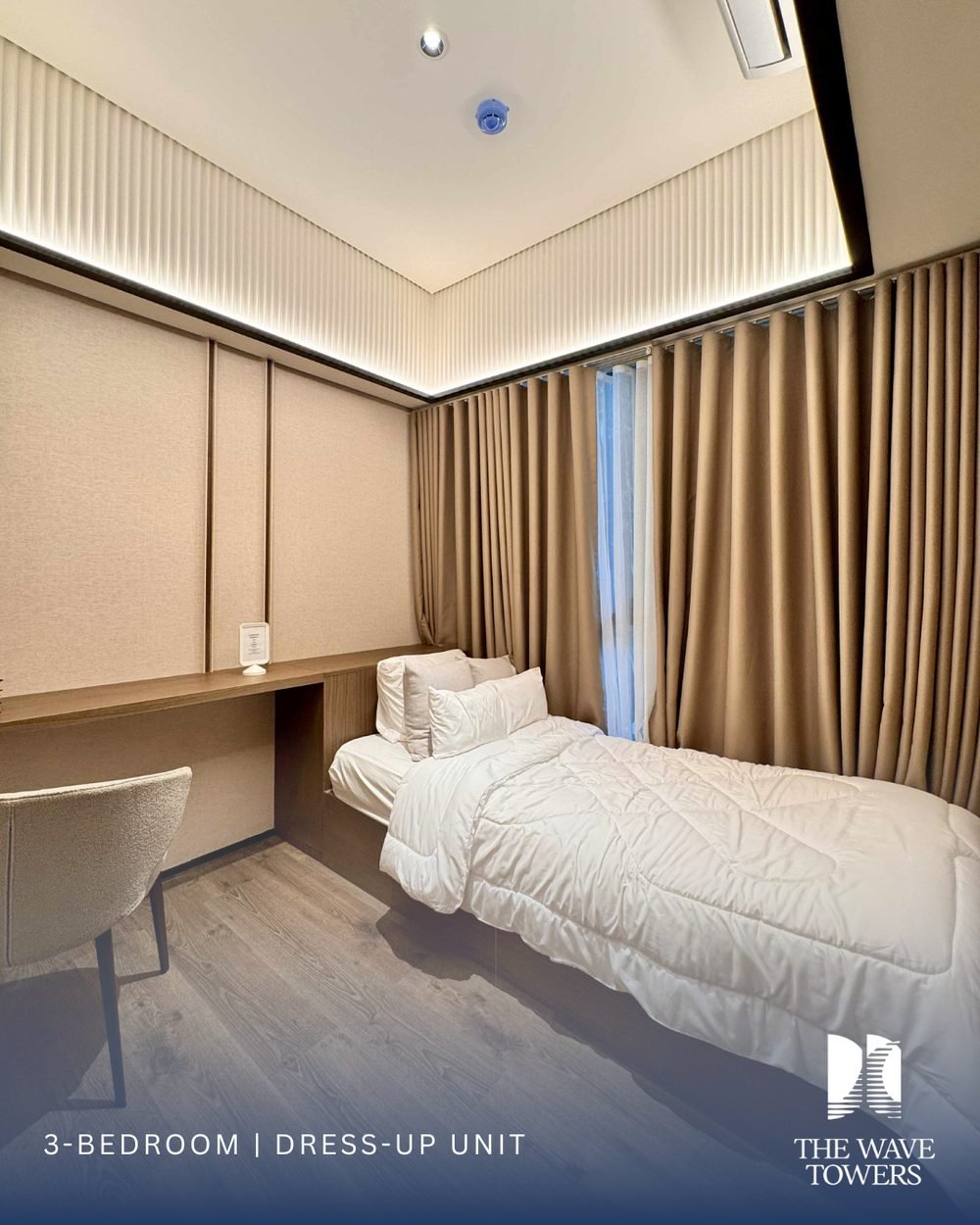 3 Bedroom dress-up unit — Bedroom with study desk