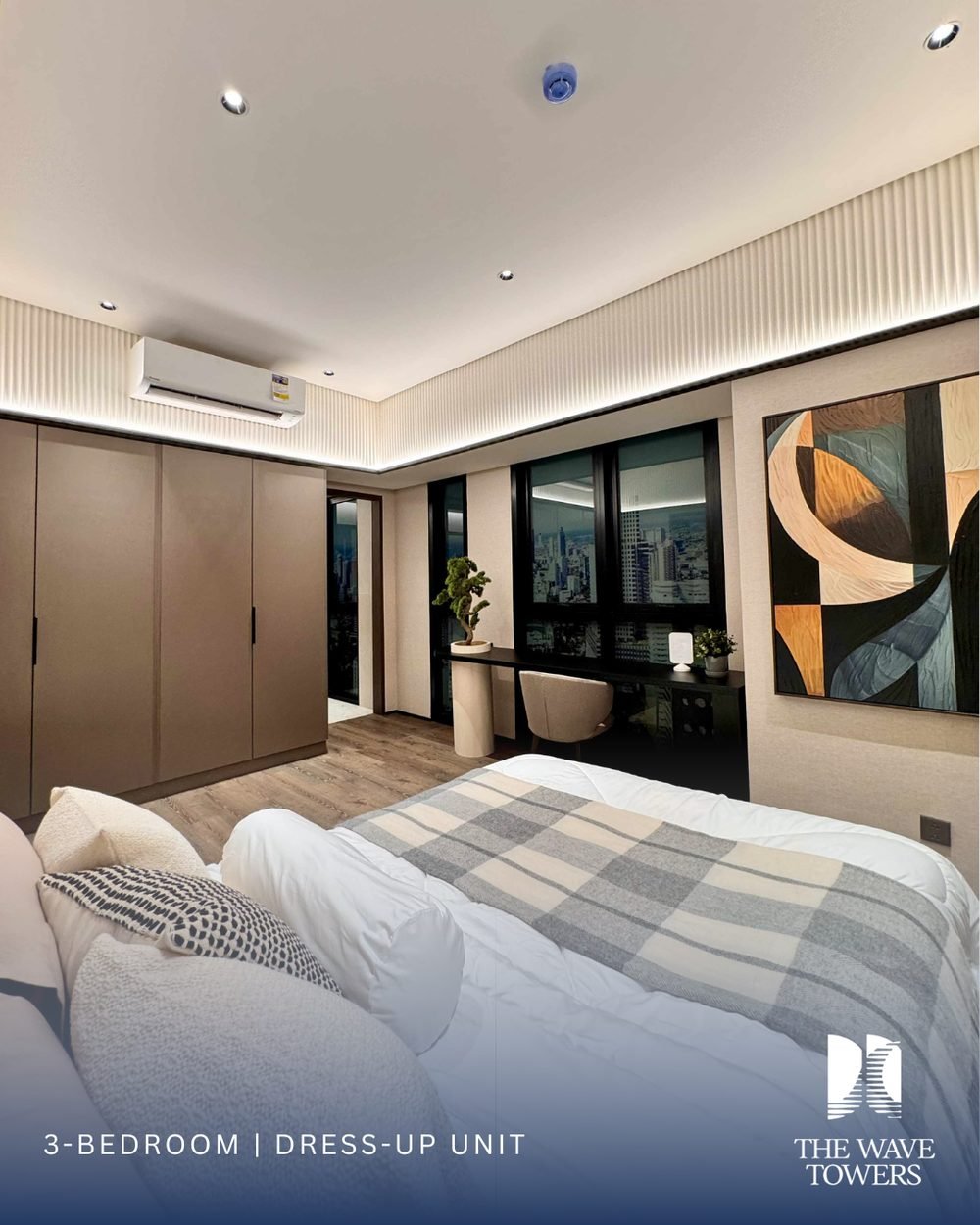 3 Bedroom dress-up unit — Bedroom with wardrobe